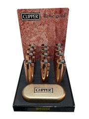 CLİPPER ROSE GOLD - METAL TAŞLI ÇAKMAK 12 ADET