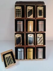 12 adet metal çakmak hediye kutulu