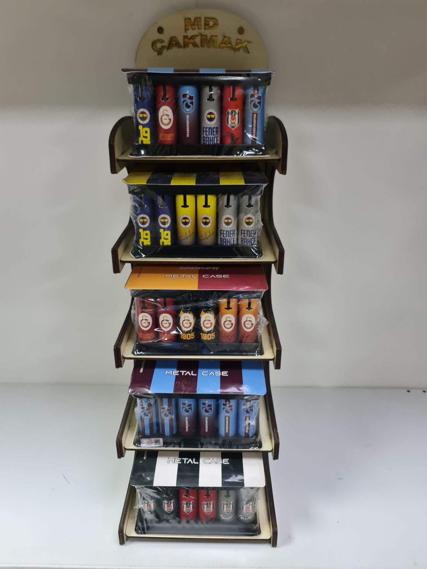 5 katlı 5 paket lisanslı taraftar çakmak