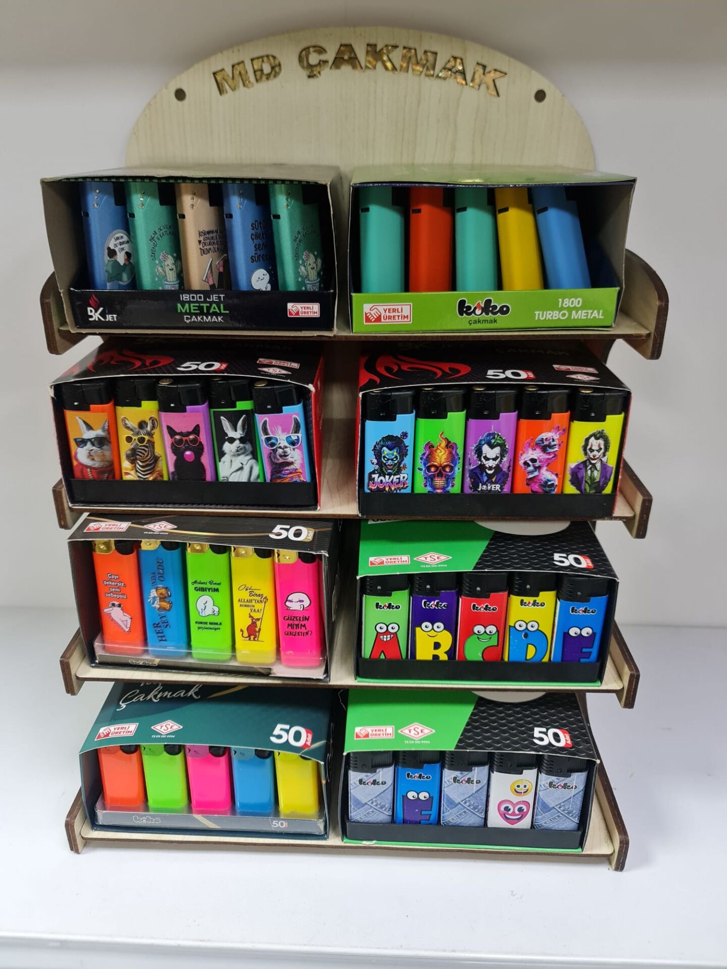 4 katlı 8 paket çakmak