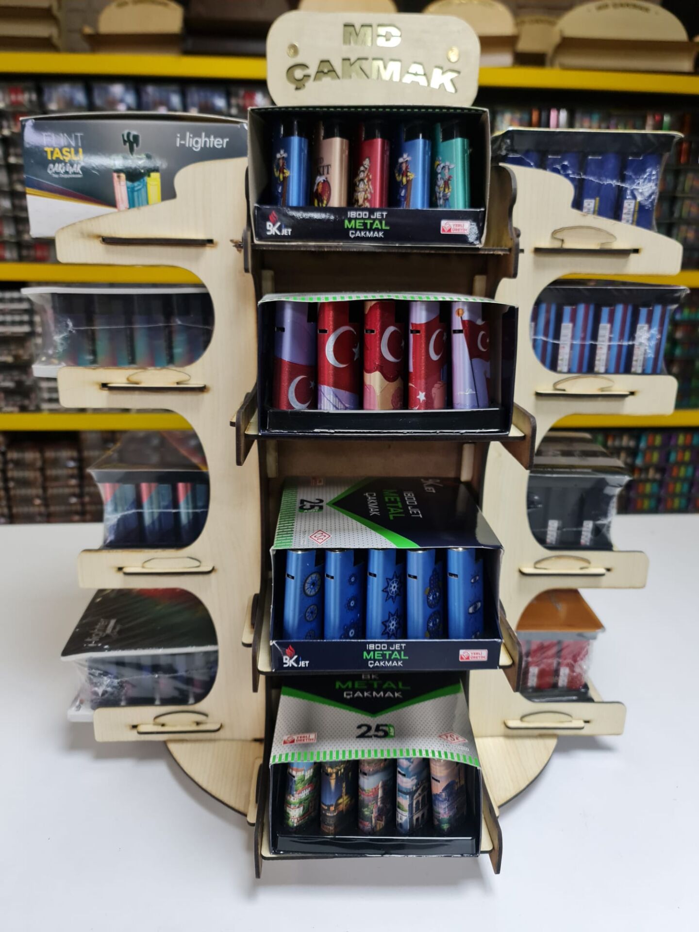 16 bölmeli 16 paket çakmak